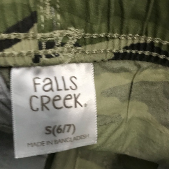 Falls Creek Camo Green Kids Jogger Pants S (6/7) NWT - Picture 5 of 6